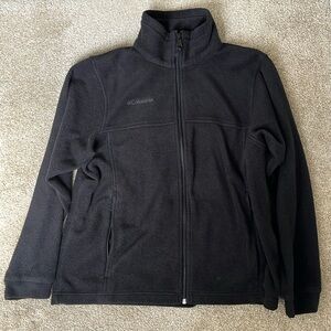 Columbia youth full zip fleece boys 14/16 black